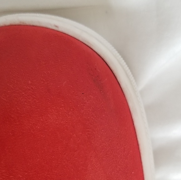 Christian Louboutin Red Suede Nono Flat Sneaker - Picture 6 of 8